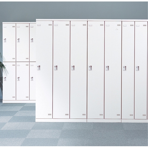 ロッカー 6人用 コインリターン錠 コインロッカー ホワイト SLBW-6-R