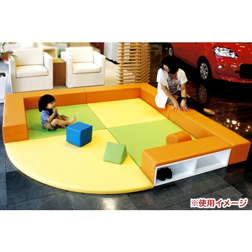 マット 正方形 キッズコーナー 子供 敷物 KID-M90 オフィス家具 弘益