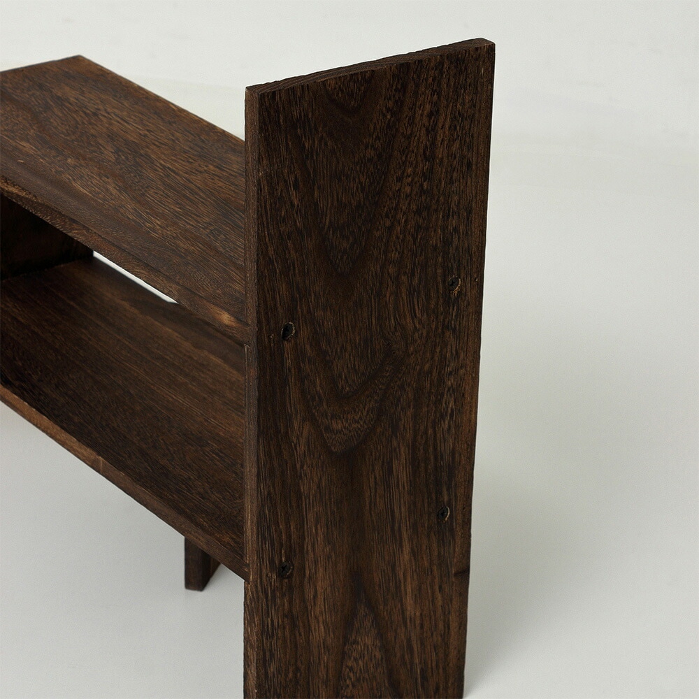 ディスプレイラック クロシオ 木製 収納 コーナーラック 64855（商品