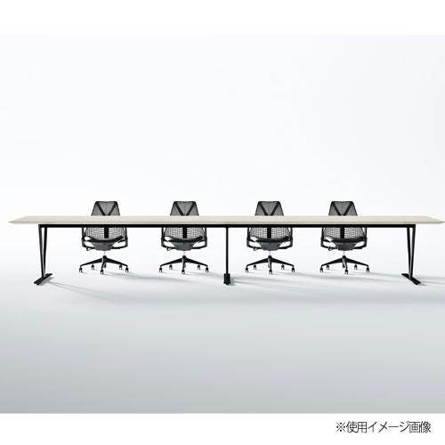 会議テーブル 幅3200×奥行1200×高さ720mm ワイヤリングBOX付 抗菌天板