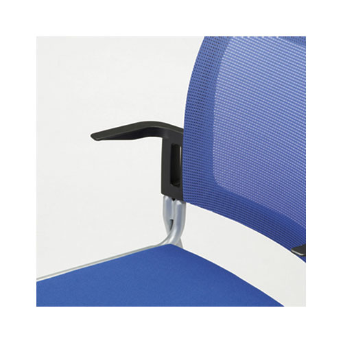 ミーティングチェア 4脚セット 会議椅子 スタッキングチェア