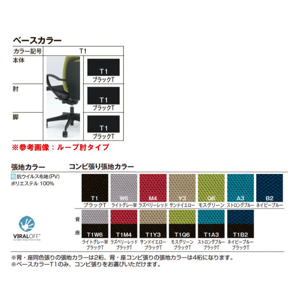 オフィスチェア イトーキ フルゴチェア ハイバック 肘なし・ハンガー付