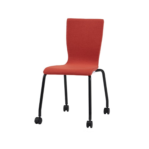 ミーティングチェア 布張り キャスター付き 肘なし オフィスチェア TIF