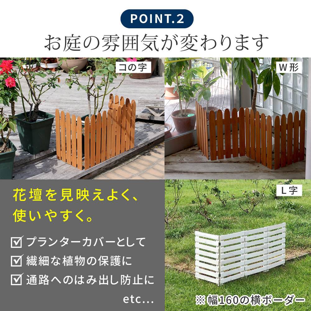 フェンス 幅1210×奥行15×高さ440mm ミニフェンス ガーデンフェンス