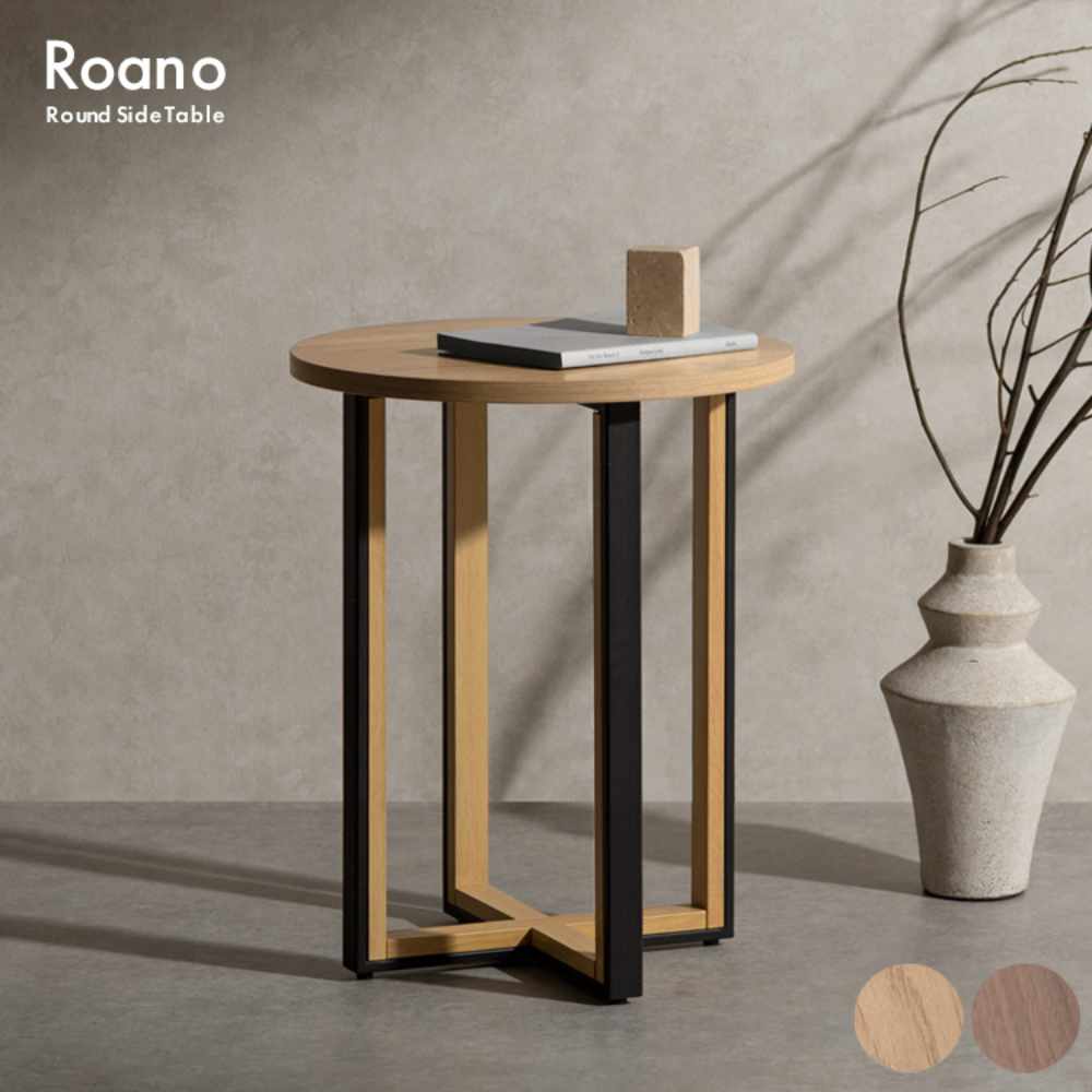 サイドテーブル・ナイトテーブル・ローテーブル Rattan glass top side