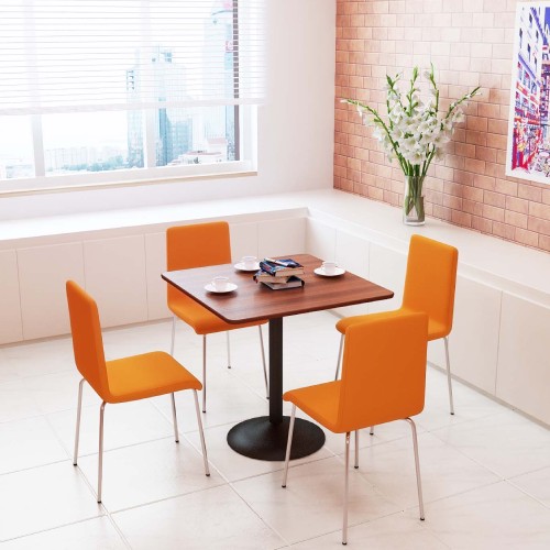 頑丈テーブル 組み立て簡単(ダークブラウン,幅150×奥行75×高さ72cm) カフェテーブル 四角 ダイニングテーブル おしゃれ 幅75×高さ72cm