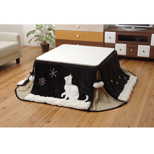こたつ布団 イケヒコ 猫柄 正方形 175×175cm JNR175175（商品