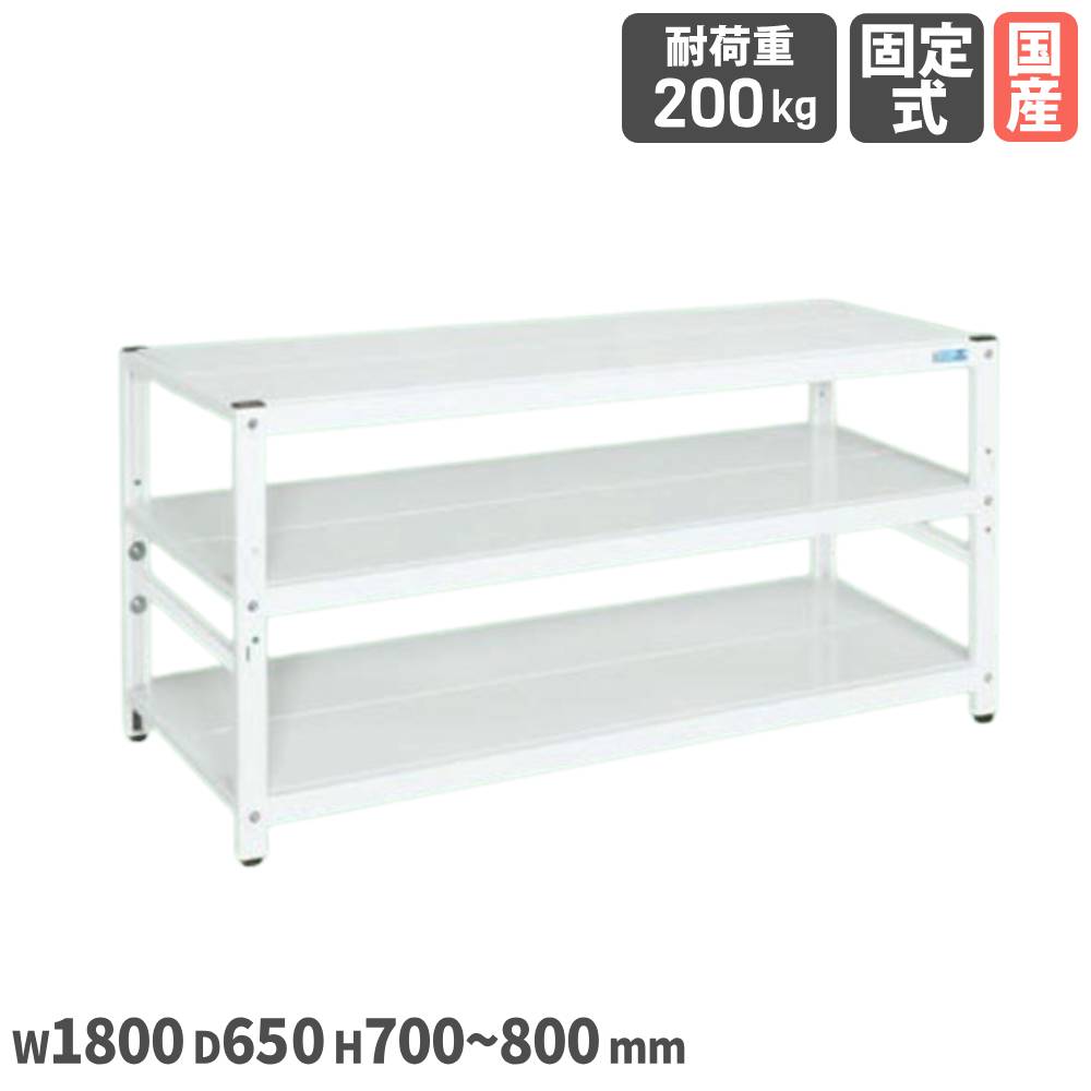 サカエラック サカエ 高さ調整タイプ 幅1800×奥行650×高さ700～800mm