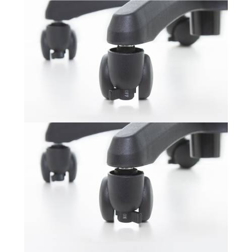 デスクチェア DUOREST FIT 肘なし 幅470×奥行470×高さ800~910mm DR