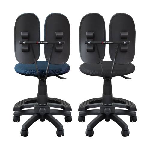 デスクチェア DUOREST FIT 肘なし 幅470×奥行470×高さ800~910mm DR