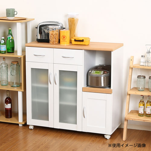 キッチンカウンター 幅900×奥行395×高さ890mm キッチンラック