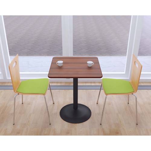 カフェテーブル 幅60×奥行60×高さ72cm スチール脚 ブラック ダイニング