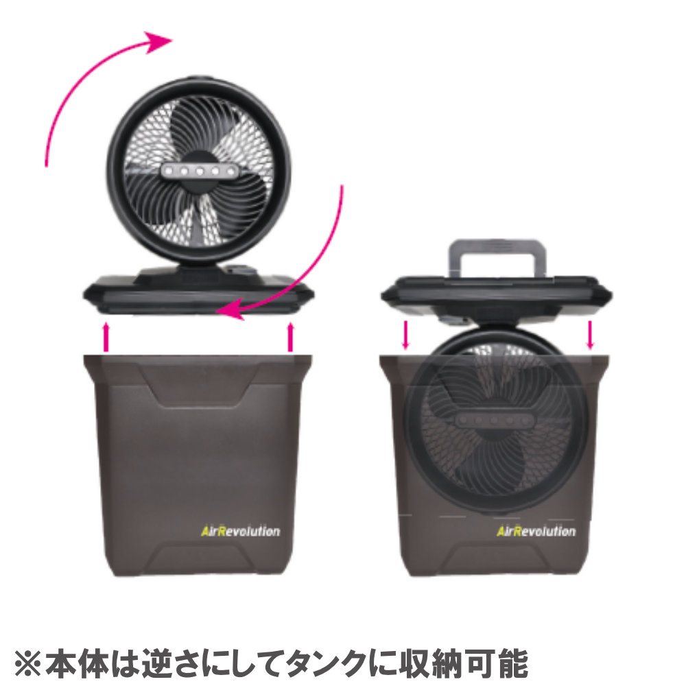 エアレボリューション 山崎産業 ミストファン サーキュレーター