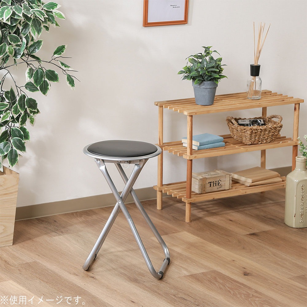 パイプチェア 6脚 セット 折り畳みチェア 作業椅子 FB-02BK（商品番号