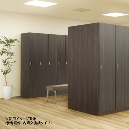 ロッカー 3人用 木目 ボタン錠 鍵付きロッカー 更衣ロッカー オフィス 