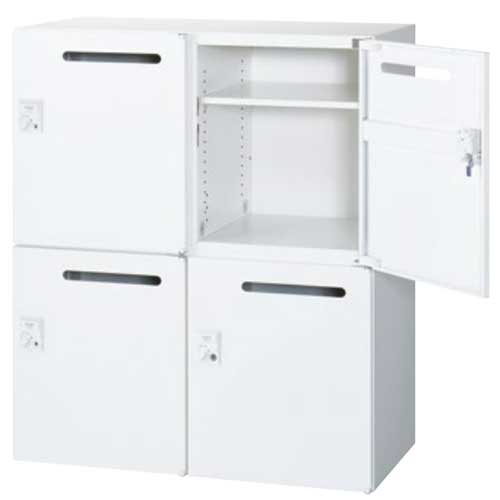 メールボックス 4人用 IC錠 鍵付き QUWALL RW45-N410P-CR