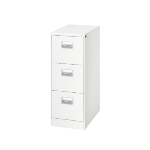 ファイリングキャビネット 3段 ホワイト A4 ファイリング A4-3W