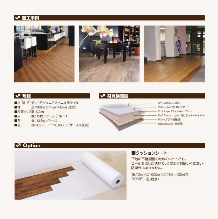 ウッドパネル フロアタイル デコリカクリック 約6畳 床材 リメイク DIY