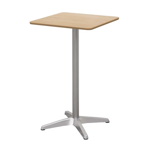 カフェテーブル 幅60×奥行60×高さ100cm アルミ脚 ハイタイプ