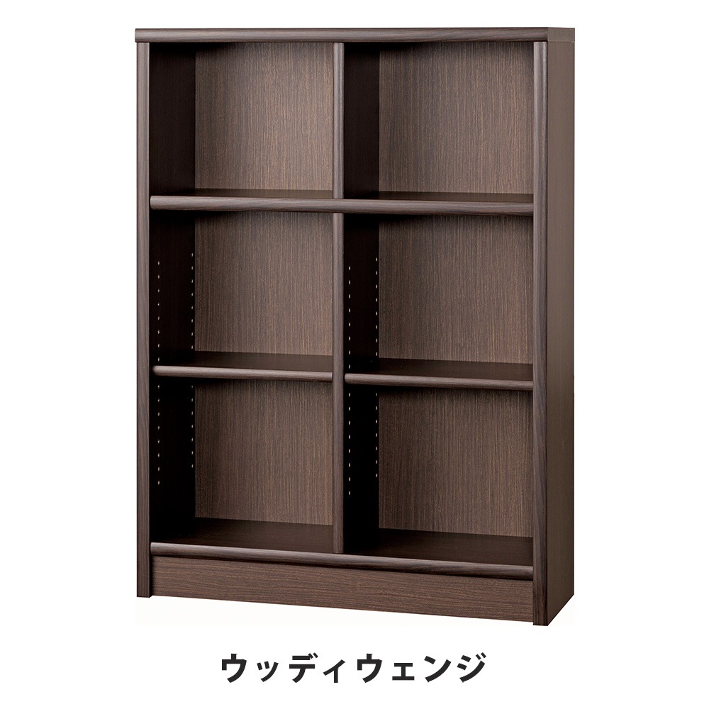 本棚 2列3段 幅903×奥行305×高さ1233mm キャビネット シェルフ
