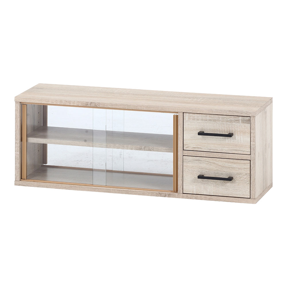 収納ラック木製 2段 カウンター収納 L1038（商品番号：fl1038）の通販