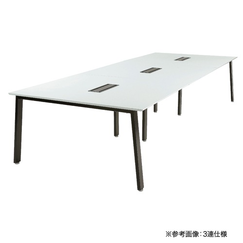 フリーアドレスデスク 増連セット 会議テーブル 幅1200×奥行1400mm
