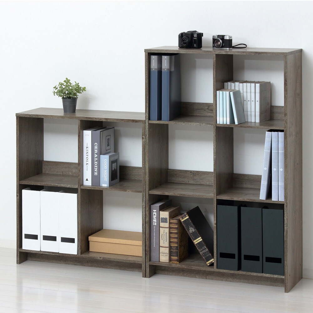 オープンラック クロシオ 木製 4マス 収納ラック 12147（商品番号：20