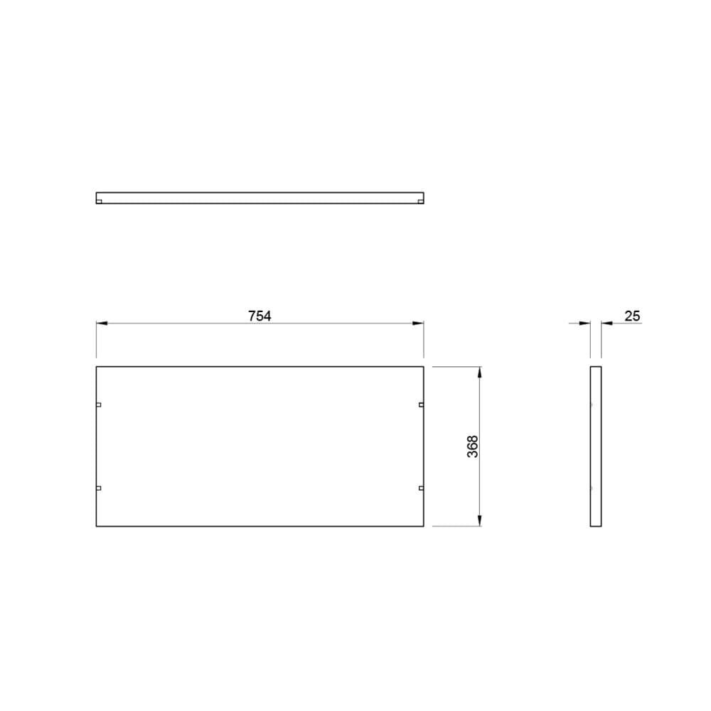 レジカウンター 棚板 幅800mm用 木製シェルフ オプション RFTHC-OPT80