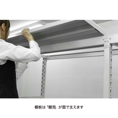 スチールラック 中軽量ラック 4段 耐荷重200kg 幅1500×奥行450×高さ