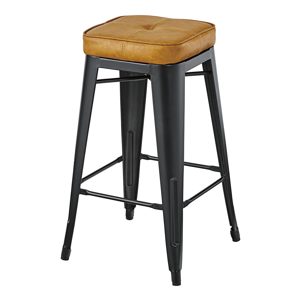 ハイスツール 革張り 4本脚 スタッキングスツール PC-252（商品番号