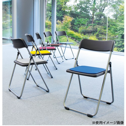 パイプ椅子 折りたたみ アルミ 6脚セット FCA-19SS（商品番号