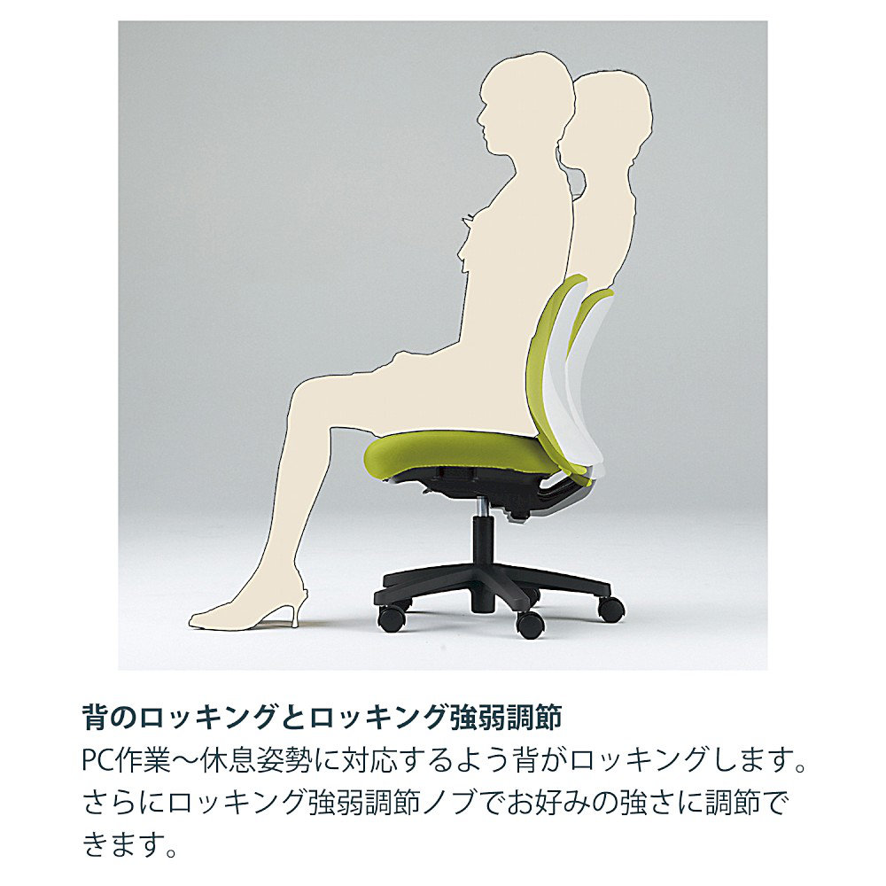オフィスチェア イトーキ ボニートチェア 樹脂タイプ×背・座コンビ張り