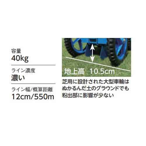 ライン引き エバニュー スーパーライン引 4WT 芝用 EKA605（商品番号