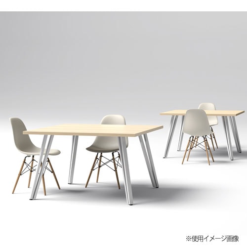 会議テーブル 正方形 幅1200×奥行1200×高さ720mm 抗菌天板