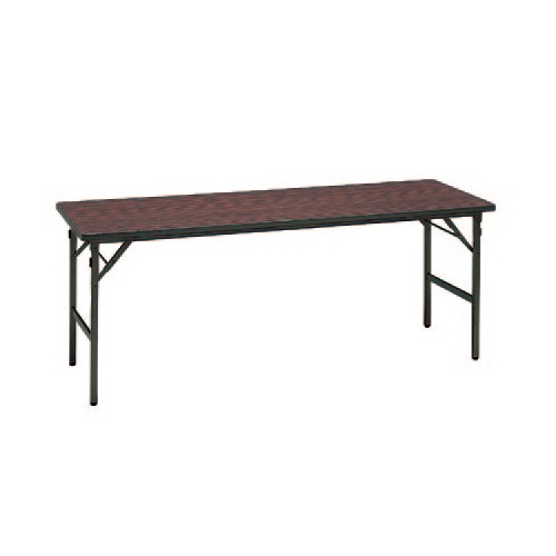 折りたたみ会議テーブル 長机 幅1800×奥行450mm ソフトエッジ 棚なし YST-156N