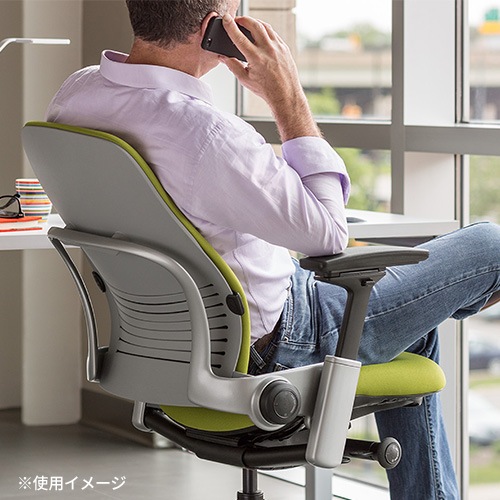 リープ Steelcase USモデル 革張り オフィスチェア デスクチェア K