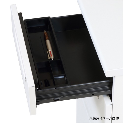 脇机 3段 ホワイト天板 ナチュラル天板 袖机 デスクワゴン デスク収納