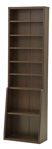 本棚 幅60×奥行29.5×高さ200cm シェルフ 書棚 書庫 BK-6020BR