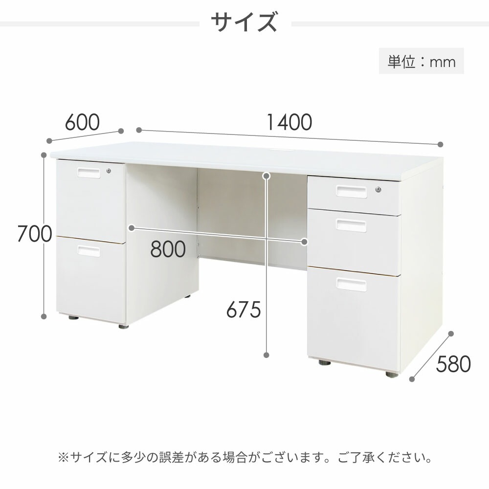 両袖デスク146×74×73 【公式通販】