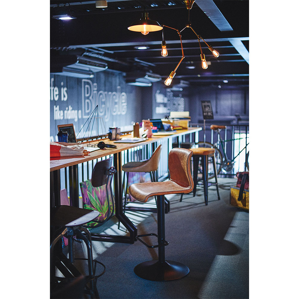 カウンターチェア 2脚セット 肘なし 革張り バーチェア PC-254S（商品