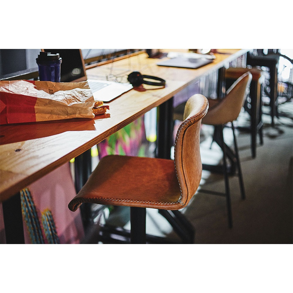 カウンターチェア 2脚セット 肘なし 革張り バーチェア PC-254S（商品