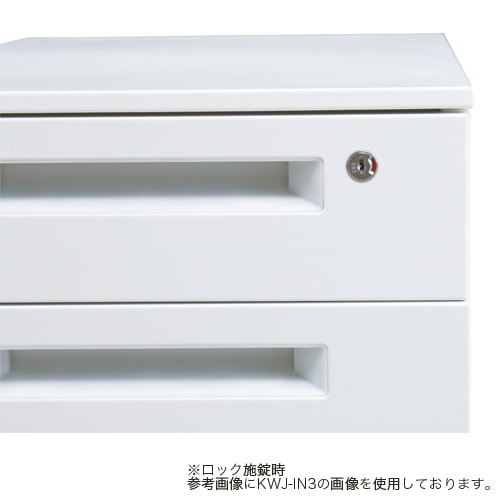 サイドワゴン 2段 鍵付き デスクワゴン サイドワゴン インワゴン
