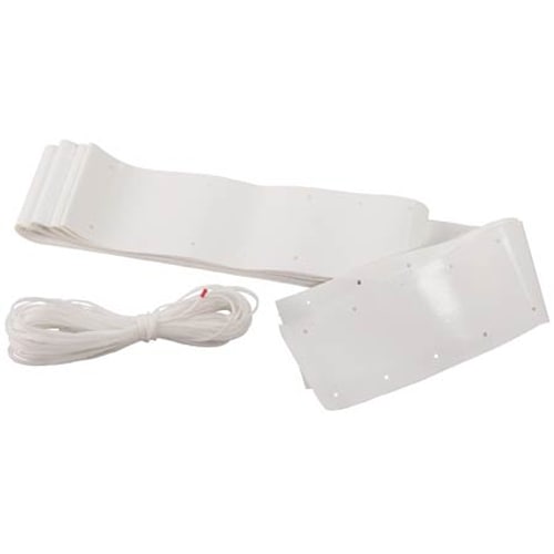 白帯 取替セット テニスネット用 幅11cm 長さ13m 取り付けロープ付き ポリエステルGW加工 防汚 テニス ネット 交換 学校 部活 授業 備品 スポーツ用具 S-2371 通販