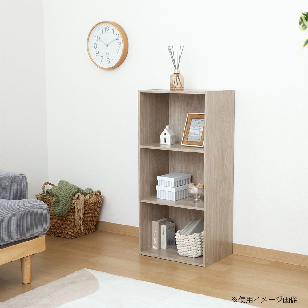 カラーボックス3段 2個セット 幅418×奥行290×高さ890mm 収納ボックス