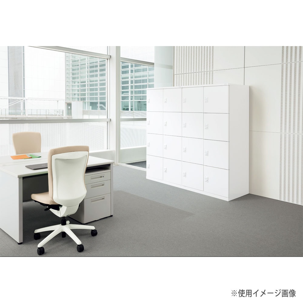 多目的ロッカー MFシリーズ ライオン事務器 2列2段4人用 ダイヤル錠