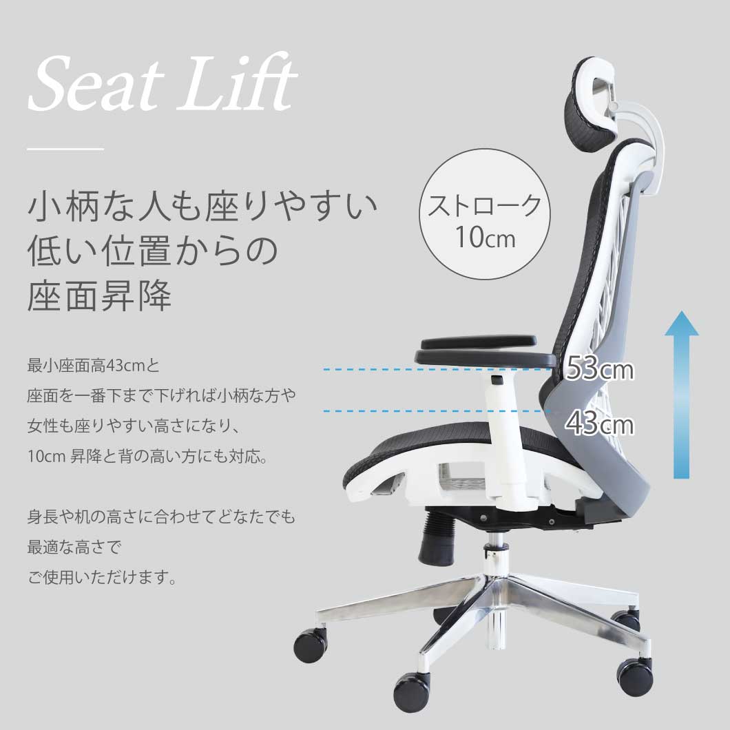 引取【静岡市】法人•デスクワークチェアー　LOOKIT 定価29200円　美品 ルキットオリジナル オフィスチェアの通販 オフィス家具