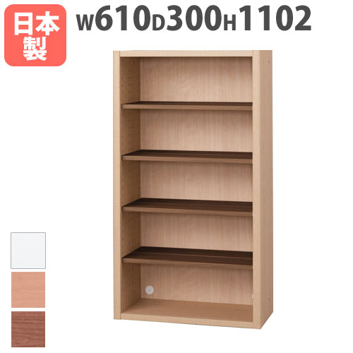 フリーラック 水平棚板 棚板多めタイプ 幅610×奥行300×高さ1102mm 本棚