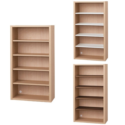 フリーラック 水平棚板 棚板多めタイプ 幅610×奥行300×高さ1102mm 本棚