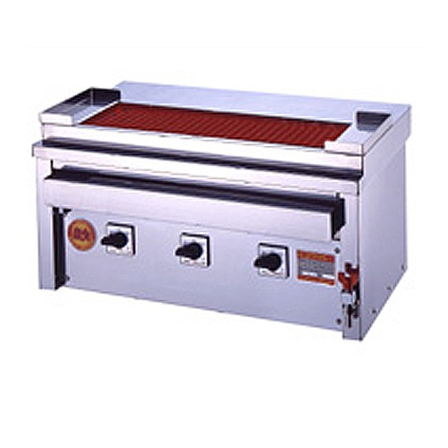 電気グリラー 卓上型 幅760×奥行450×高さ390mm グリル 焼き物器 3P-210DC
