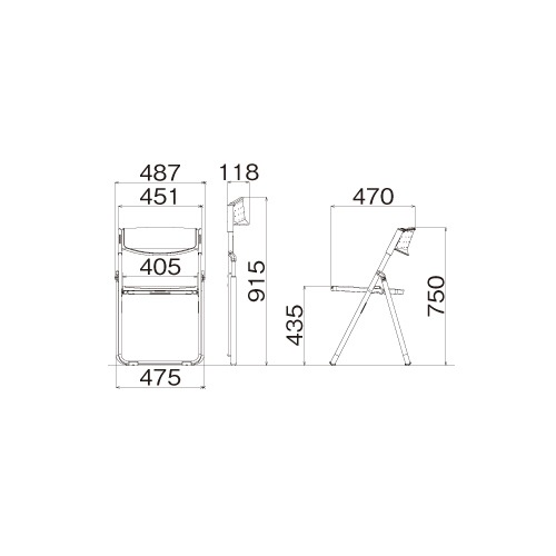 パイプ椅子 5脚セット CAL-XS03M-V-S（商品番号：59-hcal-xs03m-v-s
